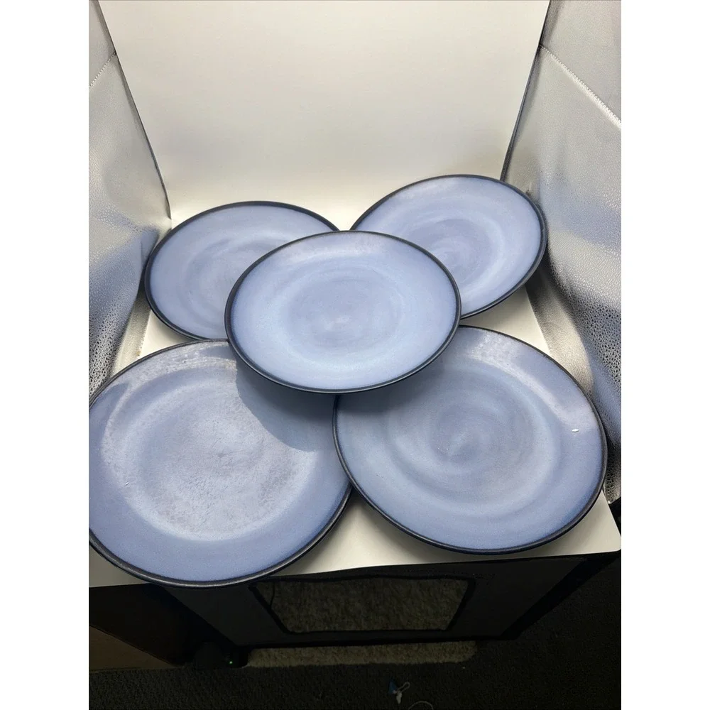 Sango Nova Blue 4934 Dinner Plates Set of 5 10.5